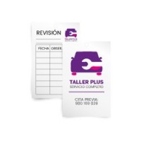 Tarjetas de talleres de coche