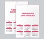 Calendario A4 personalizado 2 caras