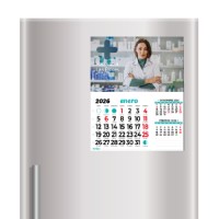 Calendario con faldilla imantado horizontal