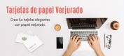 Tarjetas de visita papel verjurado