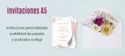Invitaciones bodas A5