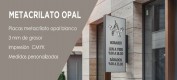 Placa de metacrilato opal
