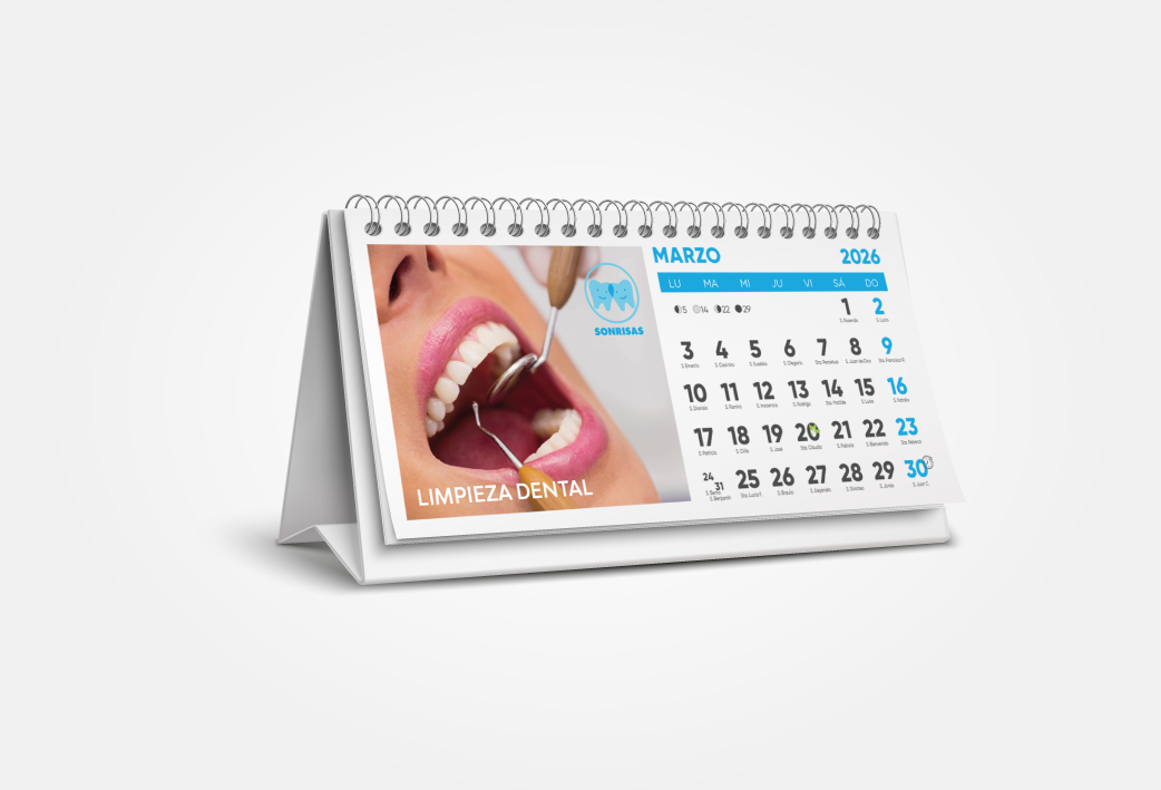 Calendarios mesa 21x10
