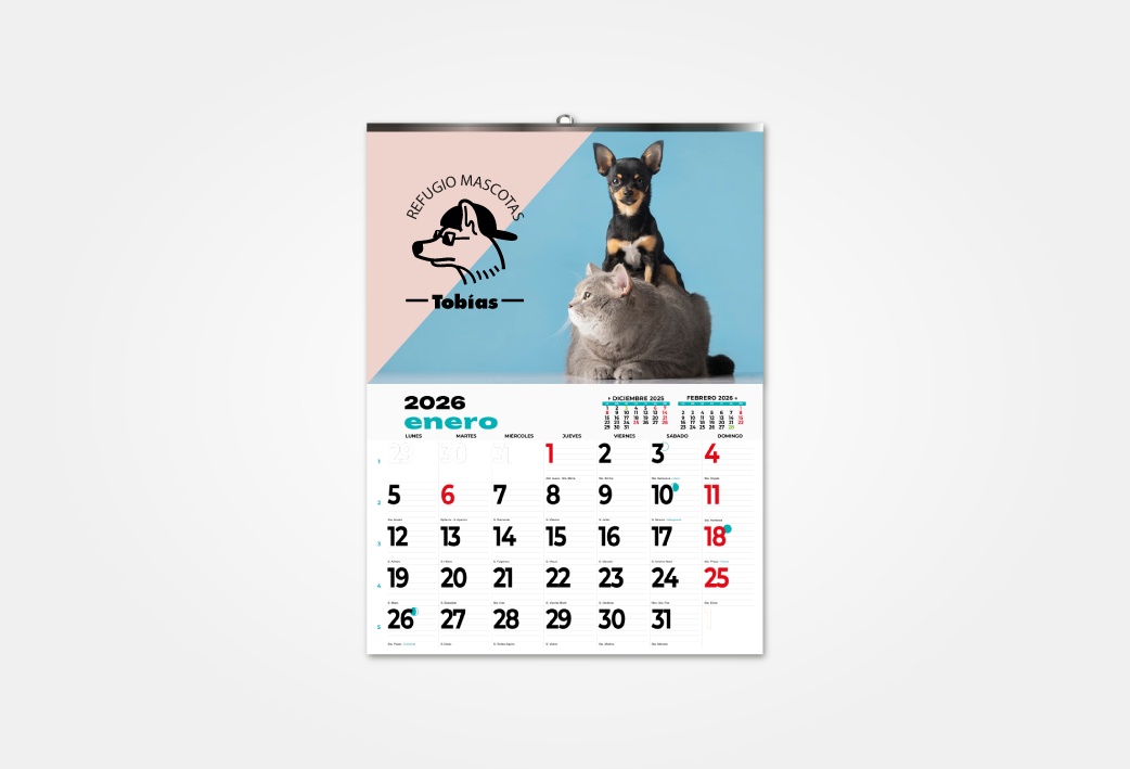 Calendarios mesa 21x10