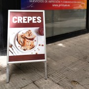 caballete publicitario centro comercial