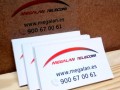 Pegatinas PVC transparente - Megalan Telecom