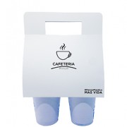 Portavasos Cartulina Blanca