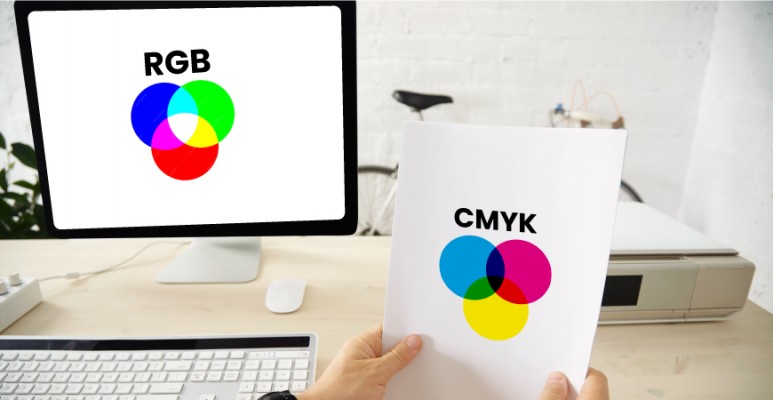 RGB vs CMYK: por qué tus colores cambian al imprimir